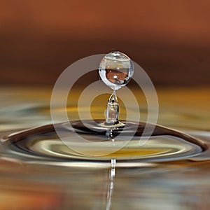 Macro shot of water drops.