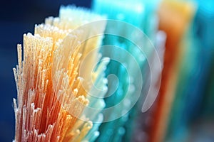 macro shot of worn-out toothbrush bristles, suggesting time for replacement