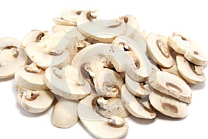 Macro Sliced Mushrooms