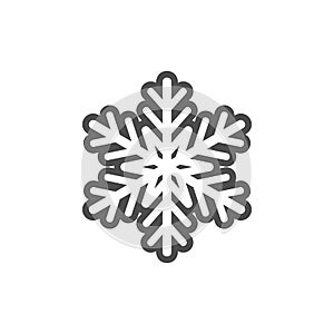 Macro snowflake icon