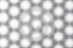 Macro Soft Halftone Polka Dot Pattern in Black and White