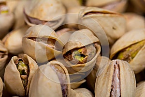 Macro of some pistachios photo