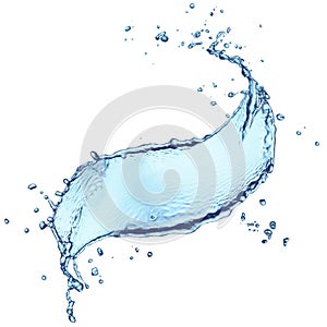 Macro splash of water