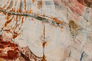 Macro stone mineral jasper on black background