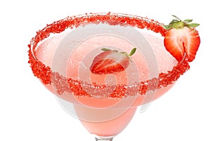 Macro strawberry daiquiri