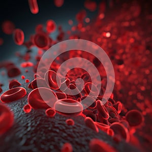 Macro streaming red blood cells, generative AI