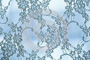 Macro texture of white guipure