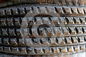 Macro texture of exotic hard wood carvings