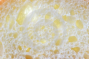 Macro texture fresh cut bread