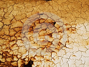 Macro texture - metal - rusty metal and peeling paint