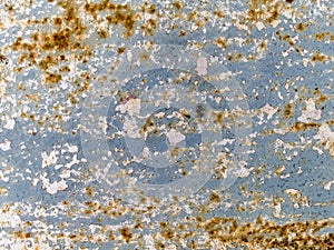 Macro texture - metal - rusty peeling paint