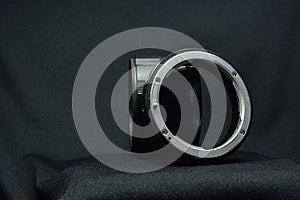 Macro tube for connecting to the camera lens. Into 3 connecting pipes Make ordinary lens