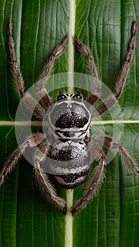 Macro view Arachnid insect carries Encephalitis Virus or Lyme Disease photo