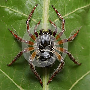 Macro view Arachnid insect carries Encephalitis Virus or Lyme Disease photo