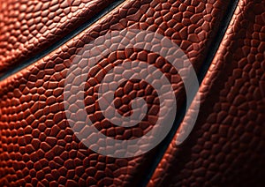 Macro View of a Basketball.