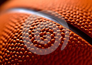 Macro View of a Basketball.