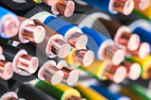 Electric copper cable wire used in electrical installation