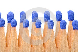 Macro view of matches isolated