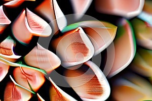 Macro of Pine Cone Scale Textures - AI generated