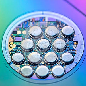 High-Tech Sensor Network on a Circuit Board
