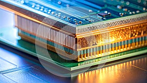 Advanced Electronic Component on Circuit Board