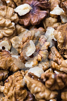 Macro walnut background