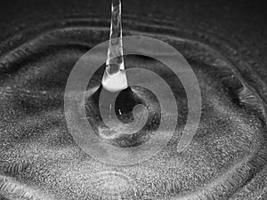 Macro - water drop impact