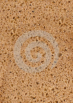 Macro of wholemeal bread texture