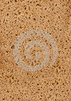 Macro of wholemeal bread texture