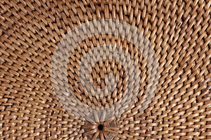 Macro of woven Thai mat.