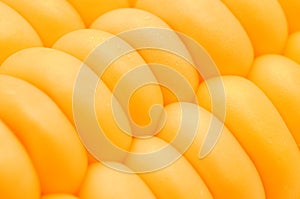 Macro of yellow corn cobs