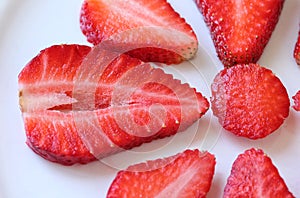 Strawberry flower - Yummy and fresh detail photo
