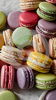 macron in different color