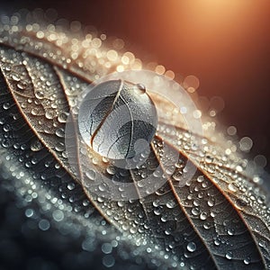 Macrorealism Take a macro shot of a small detail like a dewdrop photo