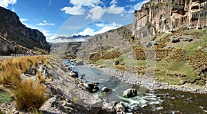 Macusani river gorge, Puno departement, Peru
