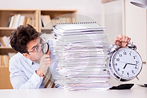 The mad auditor looking for errors in the report