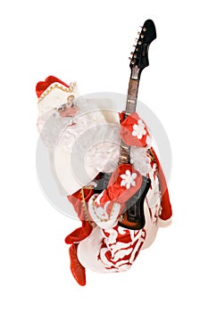 Mad Ded Moroz with a broken guitar