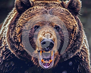 Mad grizzly bear