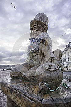 Mad Hatter Sculpture in Llandudno