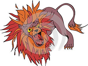 Mad lion