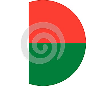 Madagascar Flag Africa illustration vector eps