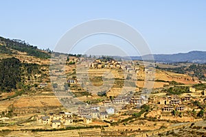 Madagascar landscape - panoramic view