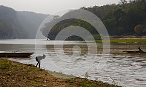 Madagascar morning riverside view