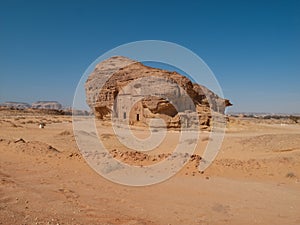 Madain Saleh, archaeological site with Nabatean tombs in Saudi Arabia KSA