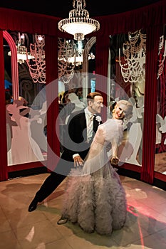 Madame Tussauds Fred Astaire and Ginger Rogers