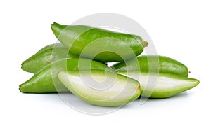 Madan tropical thai fruit on white background