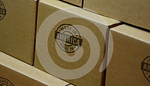 Made in America stamp and stamping photo