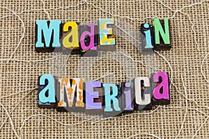 Made in America USA American business brand product built