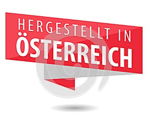 Made in Austria - Hergestellt in Ã–sterreich