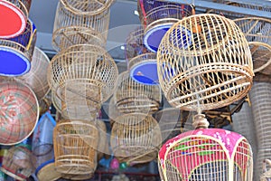 Made baskets shop. photo